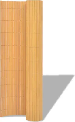 Obrázek produktu pro vidaXL Zahradní plot oboustranný PVC 90×500 cm žlutý