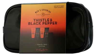 Produktbild von Scottish Fine Soaps Reiseset Thistle & Black Pepper 5-teilig