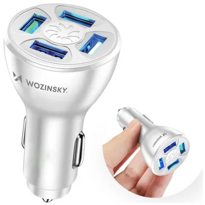 Produktbild von Wozinsky WCCAW 50W 4x USB-A QC Autoladegert - Wei