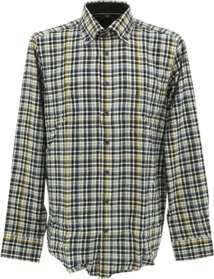 Produktbild von 31123 Casa Moda, ,  Herren langarm Hemd, Flanell, blau weiß kariert, M