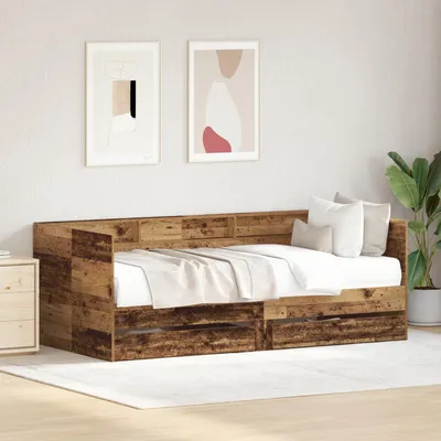 Immagine prodotto di vidaXL Letto da giorno con testiera in legno di recupero 100 x 200 cm materiale a base di legno