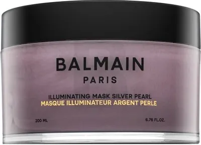 Zdjęcie produktu dla Balmain Illuminating Mask Silver Pearl maska neutralizująca do włosów platynowy blond i siwych 200 ml