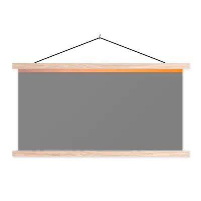 Produktbild von MuchoWow® Textilposter Lavendel - Lila - Blumen 60x30 cm mit holzfarbenen Rahmen - Dekoration