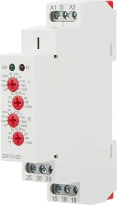Zdjęcie produktu dla GRT8-S2 Mini asymetryczny przekaźnik czasowy ON/OFF powtarzający cykl AC 220V