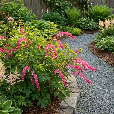 Produktbild von 3x Dicentra spectabilis Tränendes Herz Pflanzen, winterhart, 9 cm Topf, 20 cm hoch