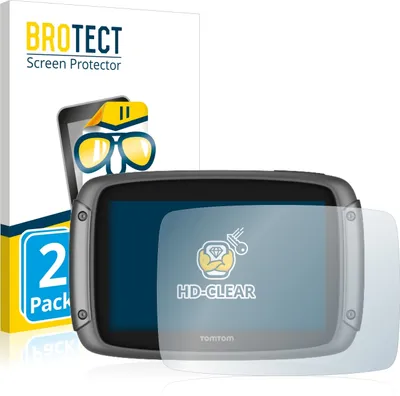 Produktbild von 2x Für TomTom Rider 500 Schutzfolie BROTECT Displayschutz Display Schutz Folie Klar Transparent