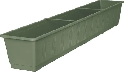 Produktbild von Blumenkasten STANDARD aus Kunststoff, Farben:pistazie, Länge:100 cm