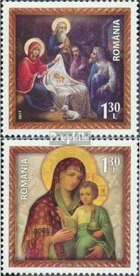 Produktbild von Briefmarken Rumänien 2017 Mi 7304A-7305A (kompl.Ausg.) postfrisch Weihnachten