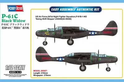 Produktbild von Hobbyboss 87263 - 1:72 US P-61C Black Widow- Neu