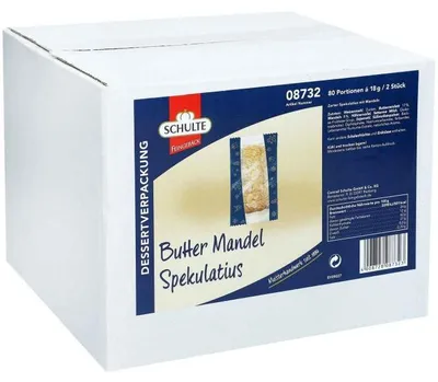 Produktbild von Schulte Butter-Mandel Spekulatius 80x2er