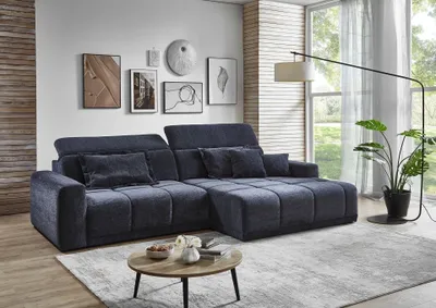Produktbild von Polstergarnitur >Belan< Sitztiefen + Kopfteilverstellung, anthrazit - 288x80x176cm (BxHxT)
