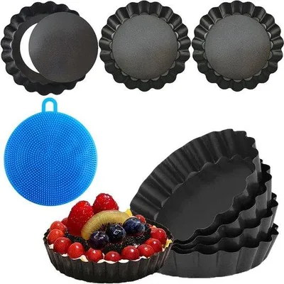 Produktbild von Tartelette-Förmchen mit herausnehmbarem Boden – 8 Stück – 10 cm