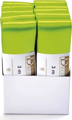 Produktbild von Goldina® 11720405511003 Doppelsatinband - 40 mm x 3 m, apfelgrün