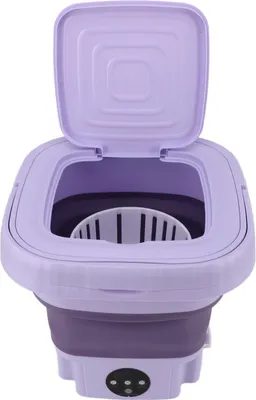Produktbild von Tragbare Waschmaschine 11L ABS PP Automatisch Mini faltbare Eimer Waschmaschine mit Drainagerohr für RV Travel Apartment
