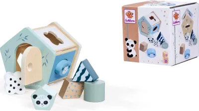 Produktbild von Eichhorn Kleinkindwelt Steckbox Panda 6 Steckwürfel 100003819