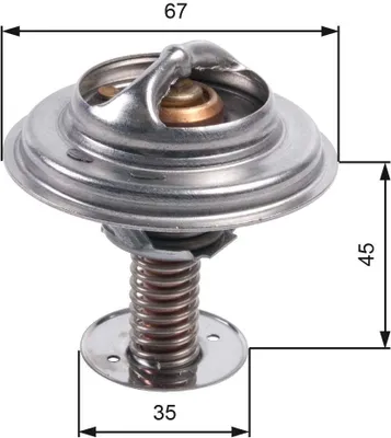 Produktbild von GATES Thermostat Kühlmittel 88°C für LAND ROVER Range Rover Sport (L320) Range Rover III (L322)