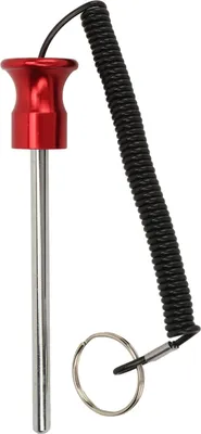 Obrázek produktu pro Čep na posilovací stroj Magnetic 8x125mm s tahovým lanem -selektor pro silový trénink příslušenství cvičení červená