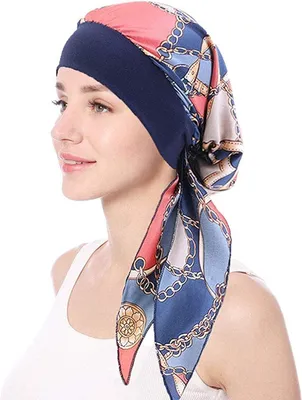 Zdjęcie produktu dla Nakrycia głowy dla kobiet / Turban dla kobiet. Czapka, chusta na głowę, nakrycie dla osób łysiejących, chusta do spania