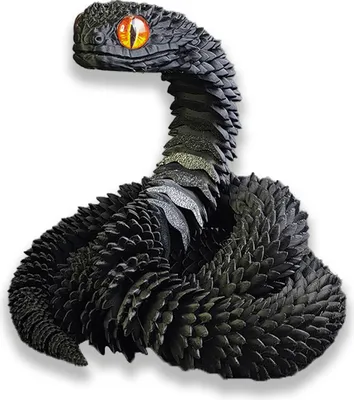 Produktbild von 3D-gedruckte Schlangenfigur mit beweglichen Gelenken, Schlangenfigur, artikuliertes Tiermodell, Spielzeug, Heimbüro, Bücherregal, Schreibtisch-Dekoration, Ornament