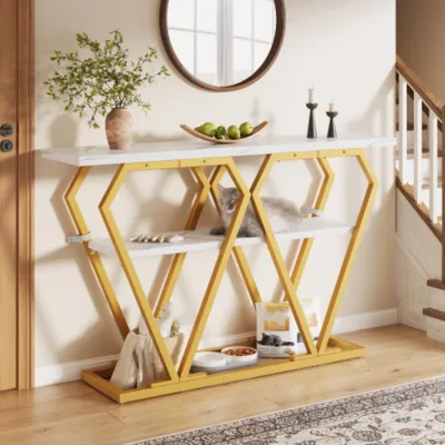 Produktbild von Konsolentisch,Küchentisch, Balkontisch - Holztisch Esszimmer Küchenschrank 120 x 29,5 x 80 cm
