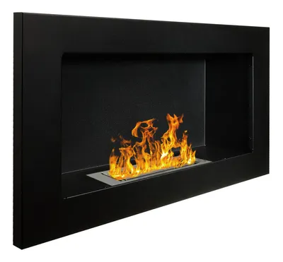 Gel- und Wand - Ethanol - Kamin + Aromatherapieschale, SCHWARZ, 65 cm