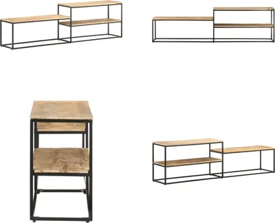 Produktbild von vidaXL TV Schrank 180x30x50 cm Raues Mangoholz - TV-Schrank - TV-Schränke - TV-Möbel - Sideboard