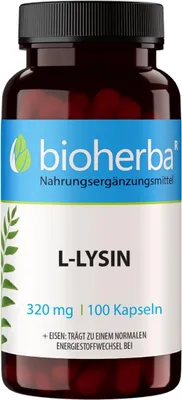 Produktbild von Bioherba L-Lysin 320 mg 100 Kapseln