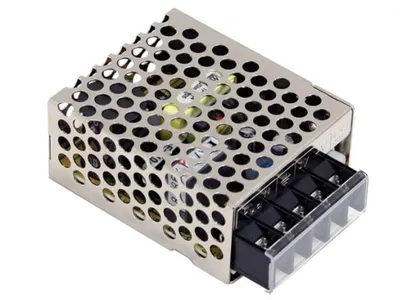 Produktbild von MEAN WELL RS-15-24, 15 W, 85 - 264 V, 47 - 63 Hz, 0.25 - 0.35 A, 70 ms, 82%