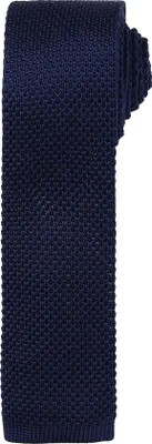 Image de Cravate Premier pour hommes avec motif tricoté (2 pièces/paquet) RW6946 (taille unique) (bleu marine)