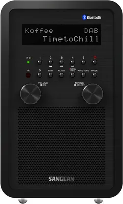 Produktbild von Sangean DDR-60 BT DAB/DAB+ Radio, Aux-In, Bluetooth, in schwarz
