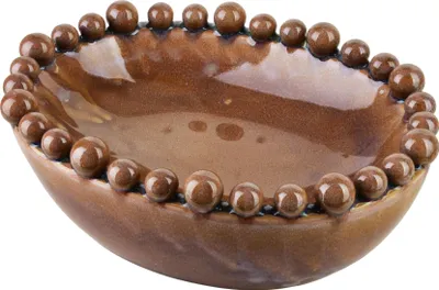 Image de Coupe décorative en céramique Yarine Ball 22 x 17 x 8 cm, couleur au choix, 1 pièce