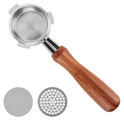 Bodenloser Siebträger 54 mm mit 2 Puck-Sieben für Breville