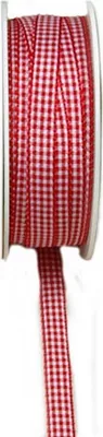 Produktbild von Vichykaroband - rot-weiß - 10 mm - Rolle 50 m - 7700 42-R 010