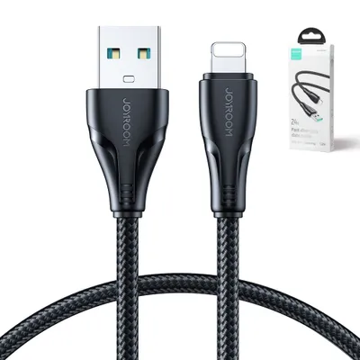 Obrázek produktu pro JOYROOM 6956116703011, 1,2 m, Lightning, USB A, Samec, Samec, Černá