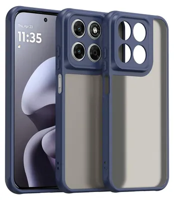 Produktbild von Motorola Moto G67 / G77 / G87 Hülle - Coverup Mattes Transparentes Back Cover mit Kameraschutz - Blau