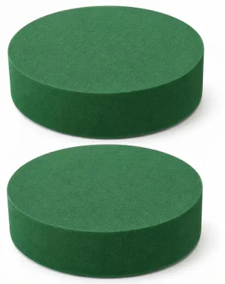 Steckschaum-Set, 2 Stück, 17,5 x 3,5 cm, grün, für Kunstblumen