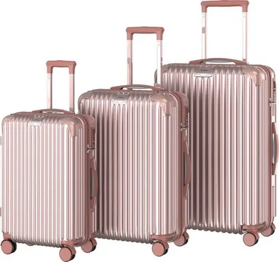 Image de Royal Swiss - Set de valises de voyage - Set de 3 - S/M/L - Rose Gold