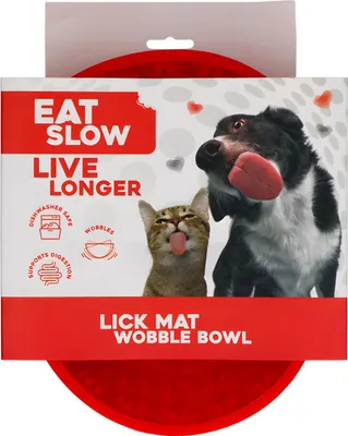 Productafbeelding van Eet langzaam, leef langer. Anti-verslindbak. Wobble-model, diameter: 17 cm