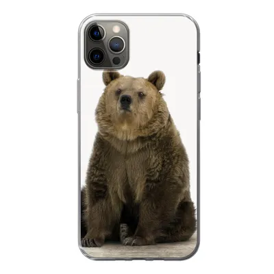Produktbild von MuchoWow® Handyhülle Schutzhülle Hülle für iPhone 13 Pro Max Braunbär - Tiere - Bär - Niedlich - Jungen - Mädchen Silikon Softcase Handy Hülle - Mobiltelefon