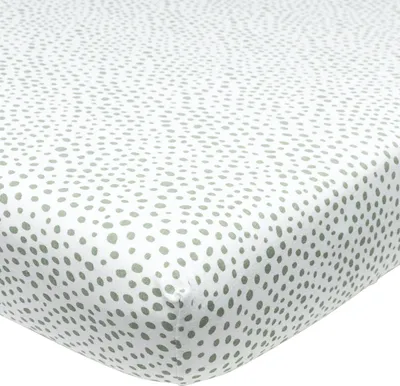 Produktbild von Meyco Cheetah Spannbettlaken Forest Green 90 x 200 cm | Spannbettlaken & Molton