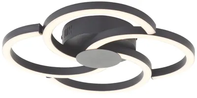 Produktbild von BRILLIANT LED-Deckenleuchte Fico, 22 W, 2300 lm, 3000 K, schwarz