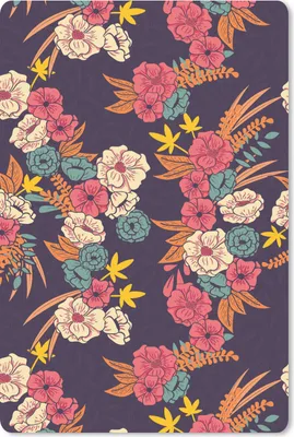 Produktbild von MuchoWow® Mauspad Mousepad Blumenstrauß - Blumen - Tropisch - Muster 18x27 cm - Mousepads - Maus Mat - Pad - Mausunterlage