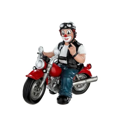 Produktbild von Dekofigur Indoor - Clown Heavy Biker - Sammelfigur Gildeclowns Clown-Figur Dekofigur