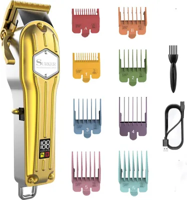 Produktbild von Surker Professional Herren Haarschneider mit Wireless LCD Display Gold