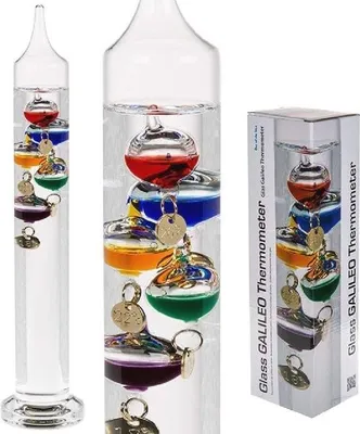 Image de Thermomètre décoratif en verre - Un instrument de mesure de la température qui a du style