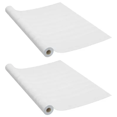 Produktbild von vidaXL Möbelfolien Selbstklebend 2 Stk. Weißes Holz 500x90 cm PVC