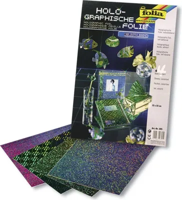 Produktbild von Folia 305                            Hologrammfolie - selbstklebend, 23 x 33 cm, 4 Blatt