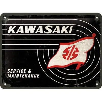 Zdjęcie produktu dla Metalowy Plakat 15X20Cm Kawasaki