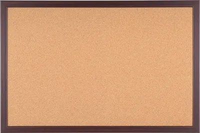 Produktbild von Ökologisches Korkbrett - selbstheilend - mit Kirschholzrahmen - 90 x 60 cm
