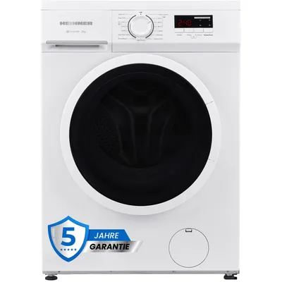 Produktbild von Heinner HWM-M8014SMA Waschmaschine 8 kg, 1400 U/min, 90 °C Hygieneprogramm, 15 min Schnell, Weiß